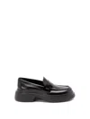 Tod's Leather Loafers With Chunky Sole And Glossy Finish In Black
