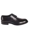 Tod's Polished Leather Lace-up Francesina Shoes In Black