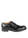 Tod's Polished Leather Lace-up Shoes With Rounded Toe In Black