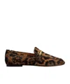 Tod's Leopard-print Calf Hair Loafers In Animal Print