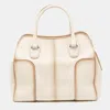 TOD'S TOD'S POWDER LEATHER TOTE