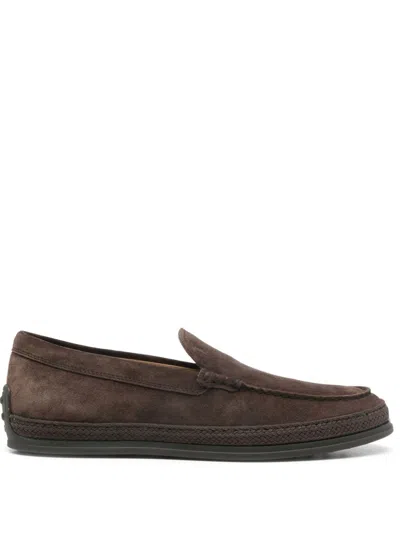 Tod's Rafia Moccasins In Brown