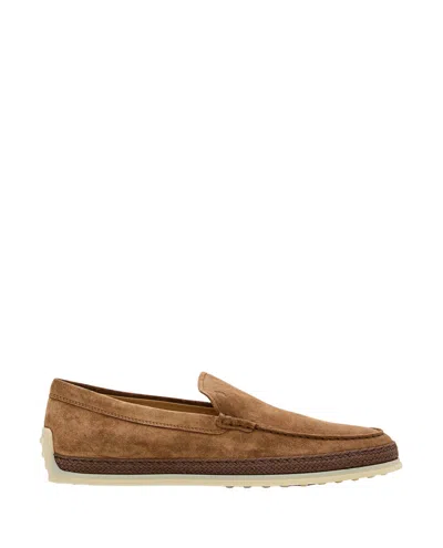 TOD'S TOD'S RAFIA RUBBER LOAFERS