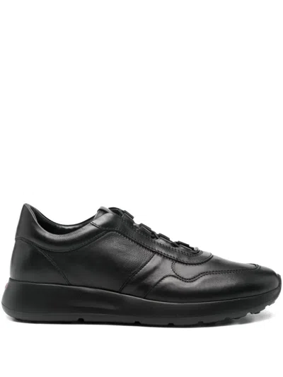 Tod's Red Dot Leather Sneakers In Multi