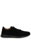 Tod's Red Dot Sneakers In Pashmy Suede In Black