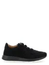 Tod's Red Dot Sneakers In Pashmy Suede Shoes In Black