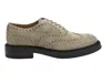 Tod's Refined Laced Flat Shoes With Intricate Brogue Detailing In Neutrals
