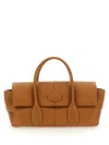Tod's Reverse Ew Flap Small "di Bag" Bag In Brown