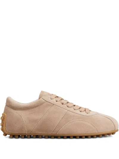 Tod's Rosa Lingerie Calfskin Sneaker In Brown