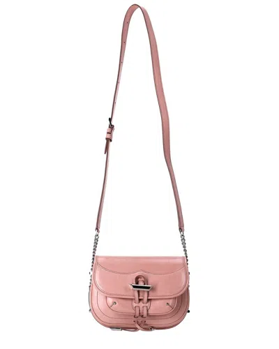 Pre-owned Tod's Rose Leather Medium Fiocco Crossbody Bag (authentic Pre-loved) In Pink