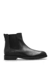 Tod's Leather Ankle Boots In Black