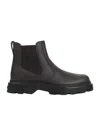 Tod's Chunky Sole Leather Ankle Boots With Elastic Panels In Multi