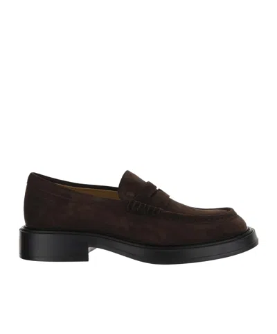 Tod's Round-toe Slip-on Loafers In Black