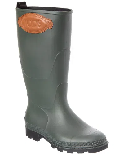 Tod's Rubber Boot In Green