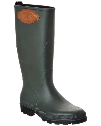 Tod's Rubber Rainboot In Animal Print
