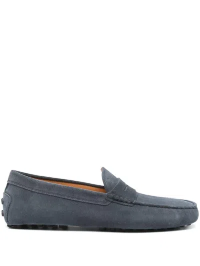 TOD'S TOD'S RUBBER SUEDE LOAFER SHOES