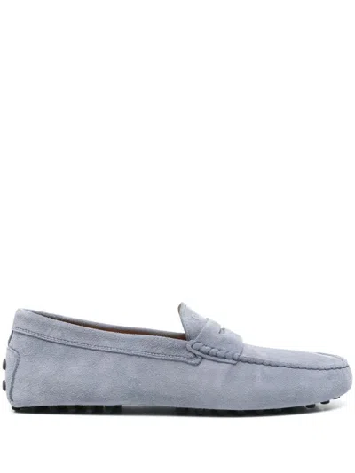 TOD'S TOD'S RUBBER SUEDE LOAFER SHOES
