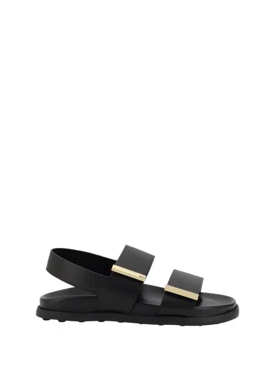 Tod's Sandals In Black