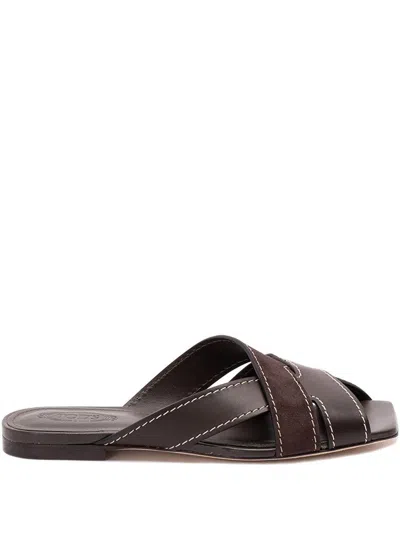 Tod's Sandals In Brown