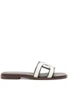 Tod's Logo Strap Slide Sandals
