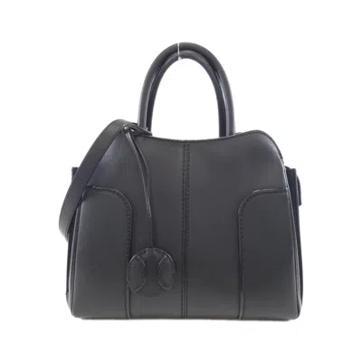 Tod's Sella Leather Bag In Black
