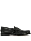 Tod's Black Leather Loafers For Men