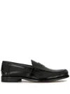 Tod's Black Leather Loafers For Men