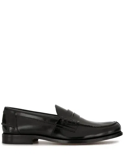 Tod's Semi-shiny Leather Penny Loafers Shoes