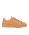 Tod's Classic Shearling-lined Suede Sneakers In Brown