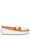Tod's City Gommino Canvas Loafers In Neutral