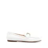 Tod's T Timeless Leather Loafer In White