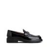 Tod's Loafers With Clamp And Oval Logo Shoes In Black