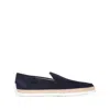 Tod's Slip On Suede Leather Sneakers In Blue