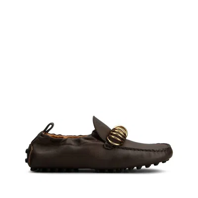 Tod's Glove Gommino Driving Shoes In Leather In Brown
