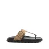 Tod's Buckle Detailed Thong Sandals In Multicolor