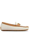 Tod's 10mm Canvas & Leather Loafers In Multicolor