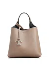 Tod's Mini Leather Tote Bag In Brown