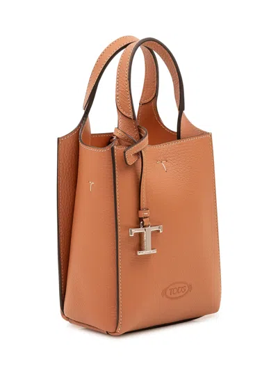 Tod's Tod`s  Shopping Bag In Cuoio