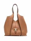 Tod's Timeless Shopping Bag In Leather Medium In Brown
