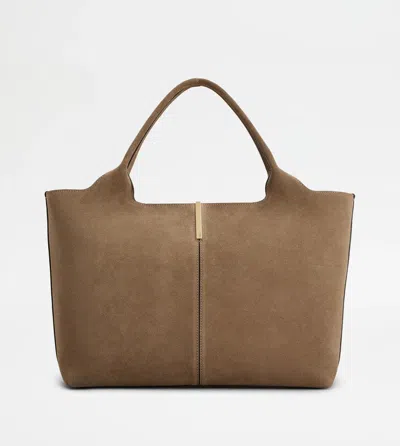 TOD'S TOD'S SHOULDER BAG IN SUEDE LEATHER