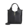Tod's Black Leather Mini Tote Bag In Black