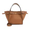 Tod's Hammered Leather Tote Bag Medium Size In Brown