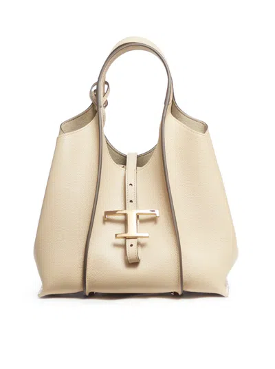 Tod's Shoulder Bags In Nude & Neutrals