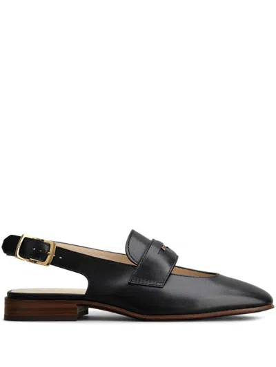 Tod's Slingback Loafers Shoes In Black