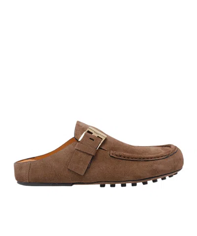 Tod's Slip-on Buckle Loafers In Brown