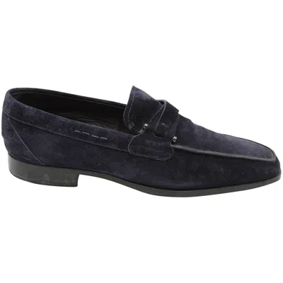 Tod's Loafers In Suede Blue
