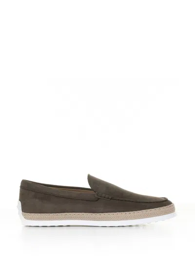TOD'S TOD'S SLIP-ON MOCCASIN IN NUBUCK