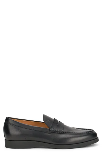 Tod's Slip-on Leather Loafer In Black