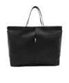 Tod's Medium Leather Tote Bag In Black