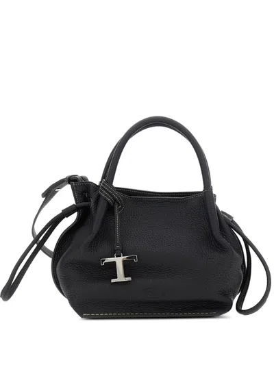 Tod's Small Bucket Bag In Leather In Black